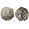 Image 1 : Potosi, Bolivia, cob 8 reales, Philip II, assayer B (4th period).