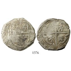 Potosi, Bolivia, cob 8 reales, 1630T.