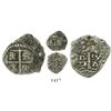 Image 1 : Potosi, Bolivia, cob 1/2 real, (1652E) transitional, McLean Type IIb.