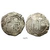 Image 1 : Potosi, Bolivia, cob 8 reales, 1683V.
