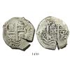Image 1 : Potosi, Bolivia, cob 8 reales, 1702Y.