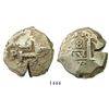Image 1 : Potosi, Bolivia, cob 8 reales, 1773V-(Y), rare final year of cobs.