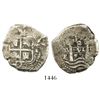 Image 1 : Potosi, Bolivia, cob 2 reales, 1653E, PH at top, ex-Bir.