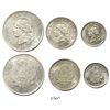 Image 1 : Lot of 3 Argentina "patacon" series silver minors of 1882 (50, 20 and 10 centavos).