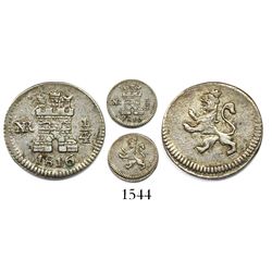 Bogota, Colombia, 1/4 real, 1816.