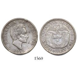 Medellin, Colombia, 50 centavos, 1915/4, large 5.