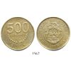 Image 1 : Costa Rica (Central Bank), brass 500 colones, 2003, rare special issue with round digits in denomina