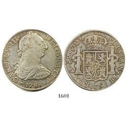 Mexico City, Mexico, bust 8 reales, Charles III, 1788FM.