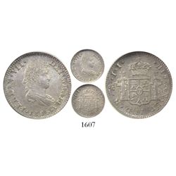 Mexico City, Mexico, bust 1/2 real, Ferdinand VII, 1815JJ, encapsulated NGC MS 63.