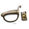 Image 1 : French brass sword handle and part of hanger.