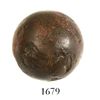 Image 1 : Very small bronze cannonball, probably Spanish, ca. 1550-1650, rare.