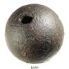 Image 1 : Early coehorn mortar shell (grenade), 12-pounder, ca. 1813.