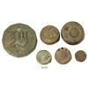 Image 1 : Lot of 6 bronze coin weights, various sizes (1500s).