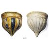 Image 1 : Pair of faience sconces, Spanish colonial (1600s-1700s).