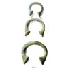 Image 1 : Lot of 3 brass manillas (slave bracelets, 1800s.