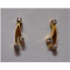 Image 1 : 2.01g Earring of Diamond 0.07 Ctw in18kt Yellow Gold