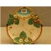Image 1 : Minton Majolica strawberry dish approx. 8" diameter, dated Aug. 1867 £300 - 500...