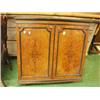 Image 1 : Mid Victorian veneered two door cabinet with ebony inlay £200 - 300...