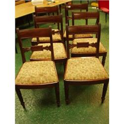 Set of six late Georgian mahogany dining chairs in the manner of Gillows £800 - 1200...