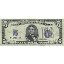 1934D $5 Silver Certificate, G-VG