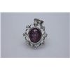 Image 1 : 29.75 CTW RUBY STAR WITH DIAMOND PENDANT .925 STERLING