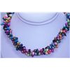 Image 1 : 350.00 CTW MULTICOLOR PEARL 3-STRAND NECKLACE