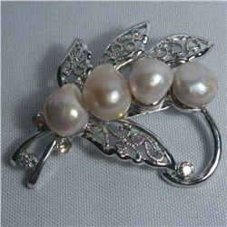 BLACK PEARL BROOCH; AUTHENTIC PHILIPPINE PEARL