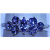 Image 1 : 10.30 CTW TANZANITE RING .925 STERLING SILVER