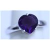 Image 1 : 17.50 CTW AMETHYST RING .925 STERLING SILVER