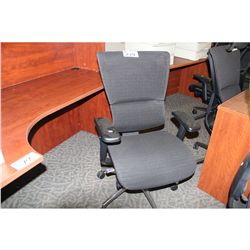 EURO BLACK MID BACK MESH TASK CHAIR