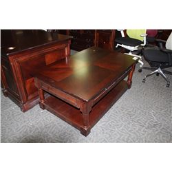 WALNUT TRADITIONAL COFFEE TABLE