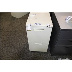 BEIGE 2 DRAWER PEDESTAL