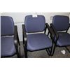 Image 1 : LOT OF 5 BLUE CLIENT CHAIRS