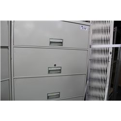 GREY 5 DRAWER LATERAL FILE CABINET