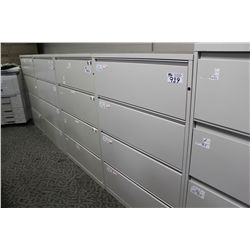 GREY 4  DRAWER LATERAL FILE CABINET