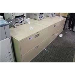 BEIGE 2 DRAWER LATERAL FILE CABINET