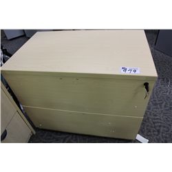 MAPLE 2 DRAWER LATERAL FILE CABINET