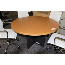 MAPLE/GREY 4' CONFERENCE TABLE