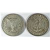 Image 2 : ( 2 ) NICE CIRCULATED MORGAN SILVER DOLLARS,  1879-O AND 1882-P