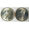 Image 2 : ( 2 ) NICE PEACE SILVER DOLLARS, 1922-P AND 1924-P