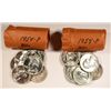 Image 1 : 1954-P WASHINGTON QUARTER ROLL,  ( 40 ) COINS MS-64-65-66 SUPER GEM BU COINS