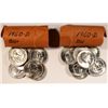 Image 1 : 1960-D WASHINGTON QUARTER ROLL ( 40 ) COINS, MS-64-65-66 SUPER GEM BU COINS