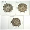 Image 1 : 3 NEW ORLEANS MINT MORGAN DOLLARS 1900-O, 01-O, 04-O