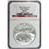 Image 1 : 2005 AMERICAN SILVER EAGLE NGC MS-69 FIRST STRIKE
