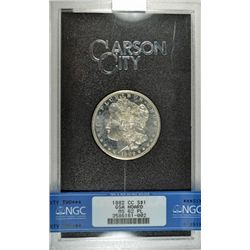 1882-CC MORGAN DOLLAR GSA NO BOX/COA NGC MS62 PL