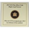 Image 3 : 2012 $10 CANADA MAPLE LEAF FOREVER