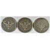 Image 2 : 3-1912-S BARBER HALF DOLLARS "GRADING SET" (GOOD,VG,FINE)