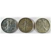 Image 1 : 3-1939 WALKING LIBERTY HALF DOLLARS "GRADING SET" (VF,XF,AU)