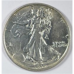 1919-D WALKING LIBERTY HALF DOLLAR AU/BU