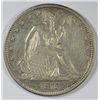 Image 1 : 1873-CC SEATED HALF NO ARROWS AU